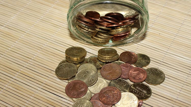 jar of coins